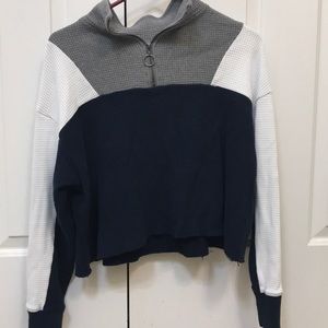 Hollister Cropped Quarter-Zip Sweater
